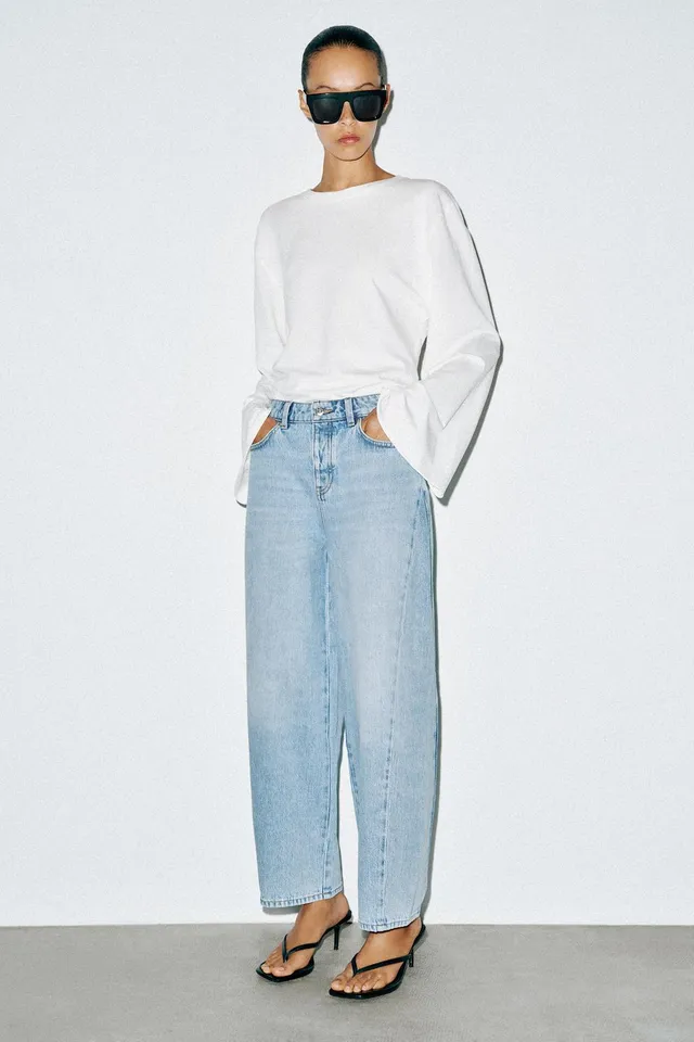 Z1975 HIGH-WAIST SEAMED BARREL JEANS
