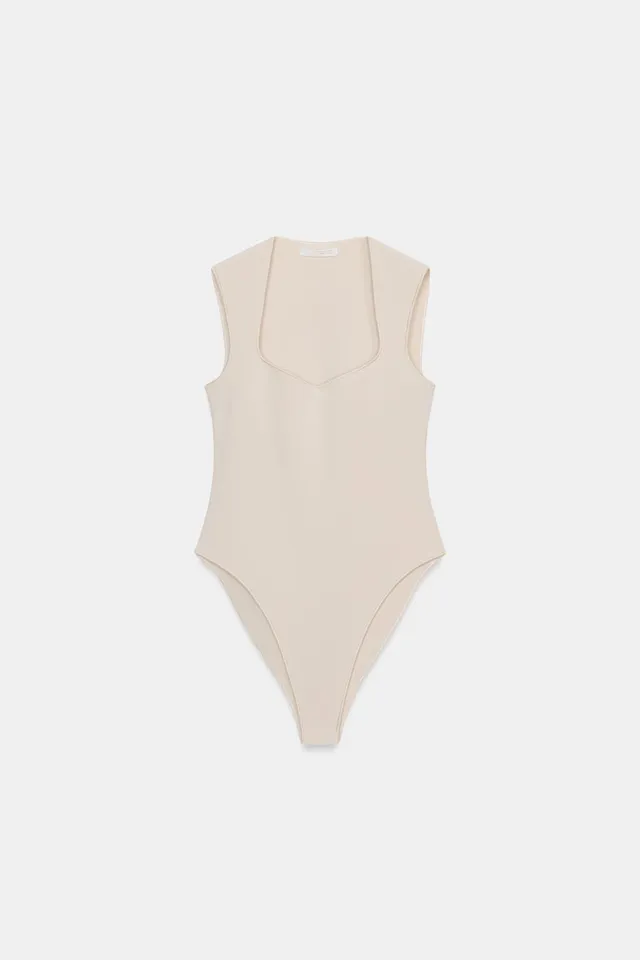 STRETCH SQUARE NECK BODYSUIT – image 8