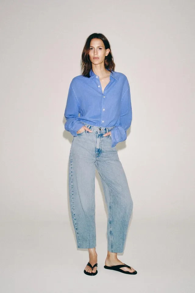 ZW COLLECTION HIGH-WAIST TAPERED JEANS