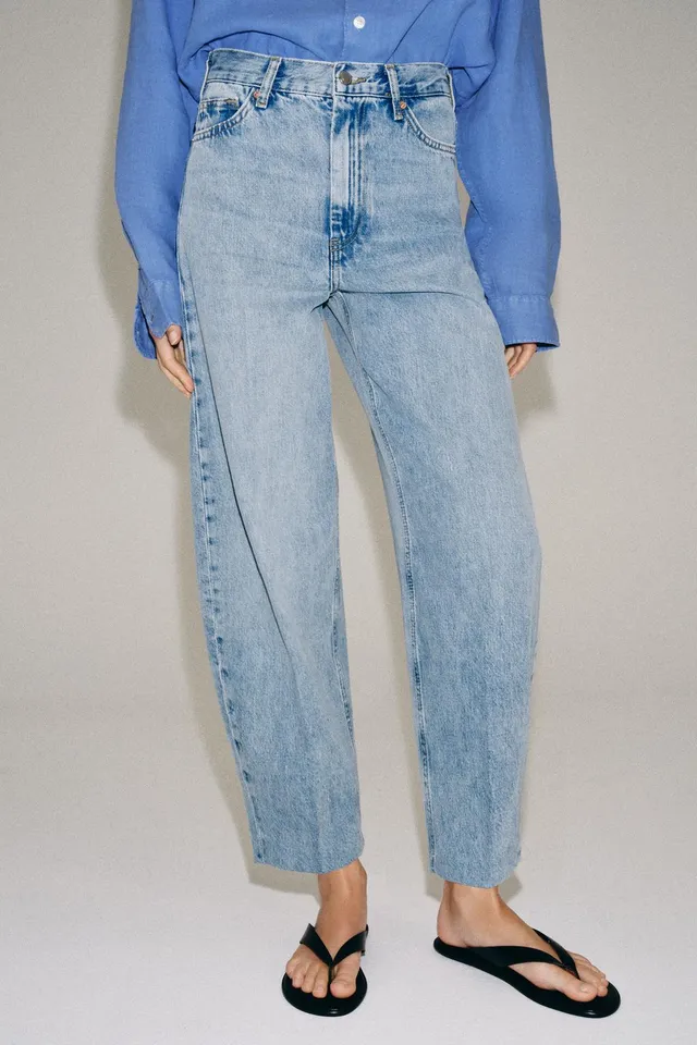 ZW COLLECTION HIGH-WAIST TAPERED JEANS – image 2