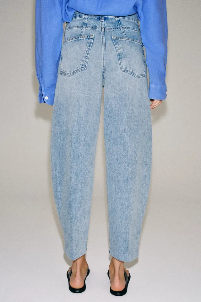 ZW COLLECTION HIGH-WAIST TAPERED JEANS – image 3