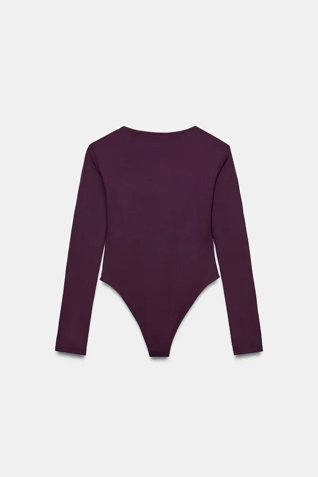 LONG SLEEVE POLYAMIDE BODYSUIT – image 8