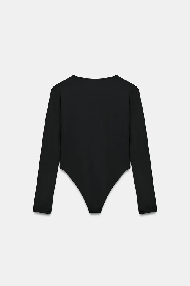 LONG SLEEVE POLYAMIDE BODYSUIT – image 7