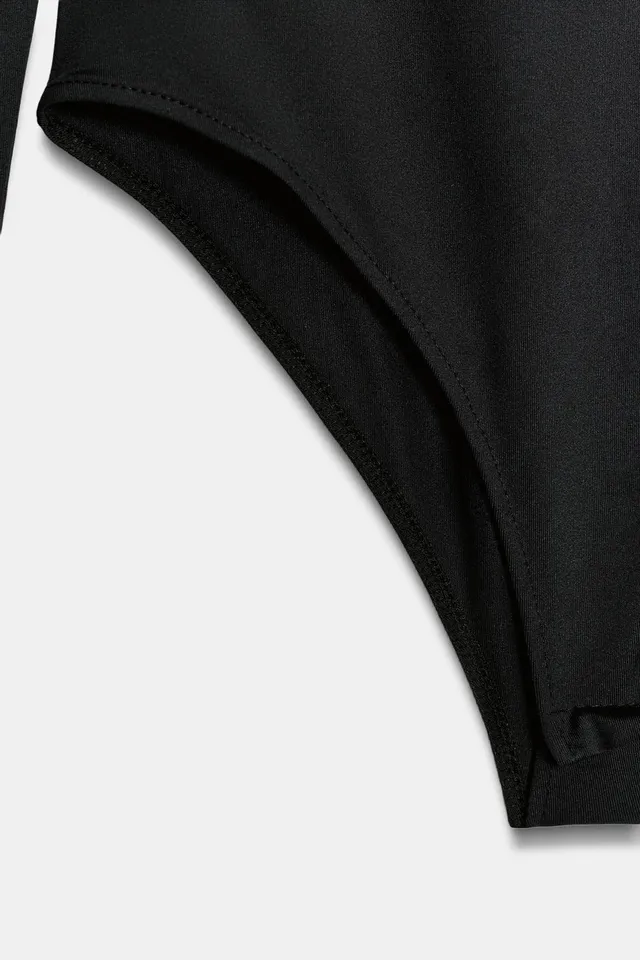 LONG SLEEVE POLYAMIDE BODYSUIT – image 8
