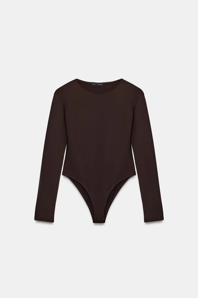 LONG SLEEVE POLYAMIDE BODYSUIT – image 2