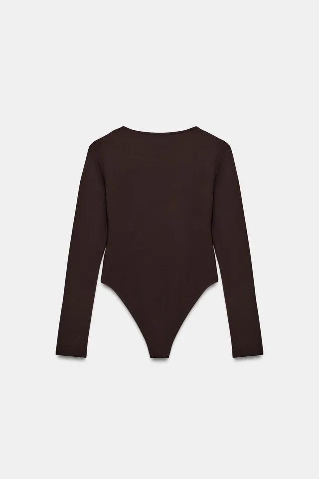 LONG SLEEVE POLYAMIDE BODYSUIT – image 3
