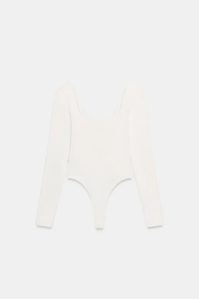 polyamide square neckline bodysuit – image 6