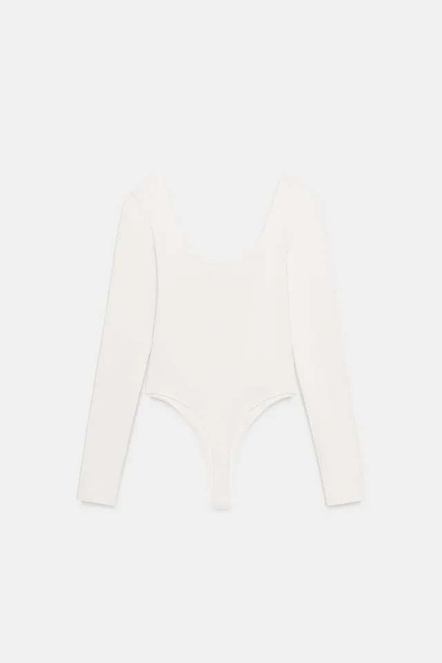 polyamide square neckline bodysuit – image 7