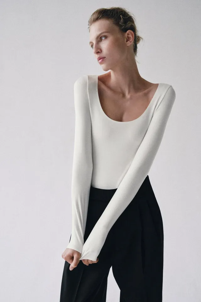 SCOOP-NECK BODYSUIT – image 2
