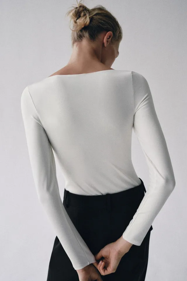 SCOOP-NECK BODYSUIT – image 3