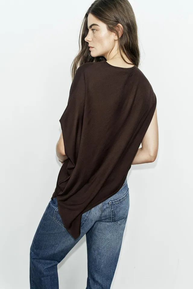 ASYMMETRIC KNIT TOP – image 4