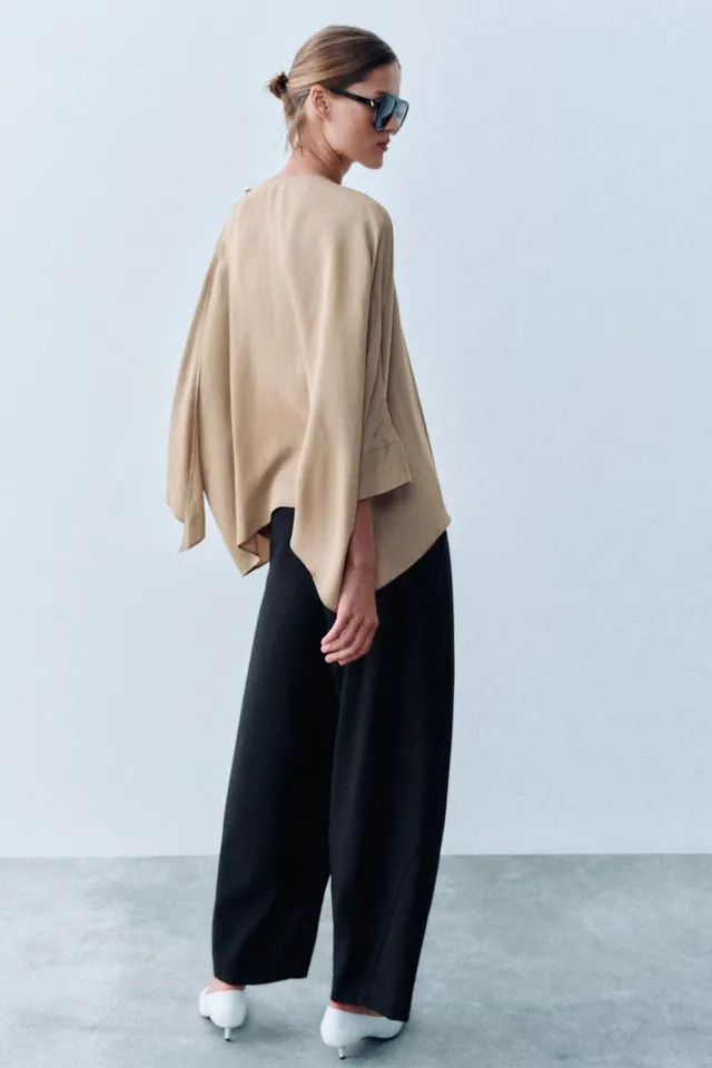 CAPE COLLAR FLOWING BLOUSE – image 6