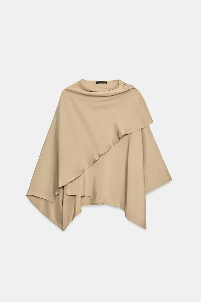 CAPE COLLAR FLOWING BLOUSE – image 7