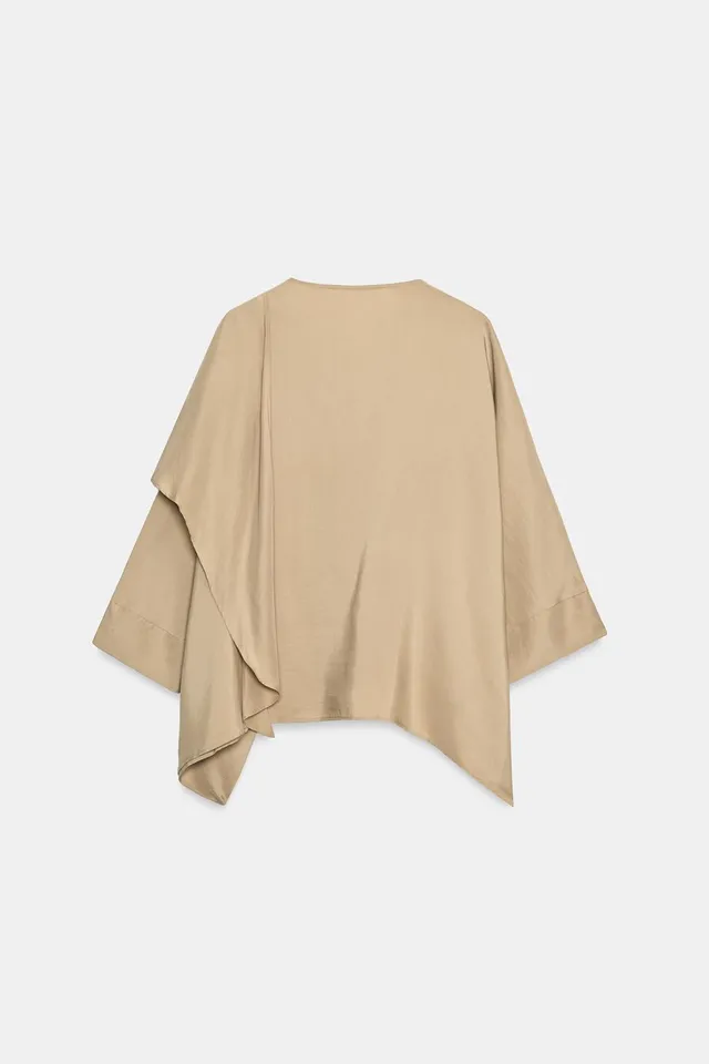 CAPE COLLAR FLOWING BLOUSE – image 8