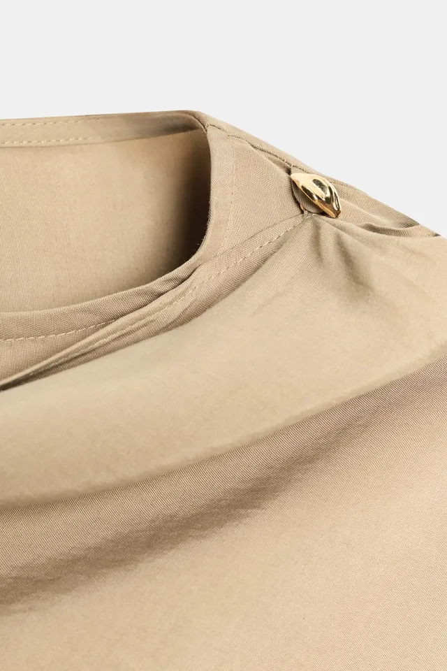CAPE COLLAR FLOWING BLOUSE – image 9