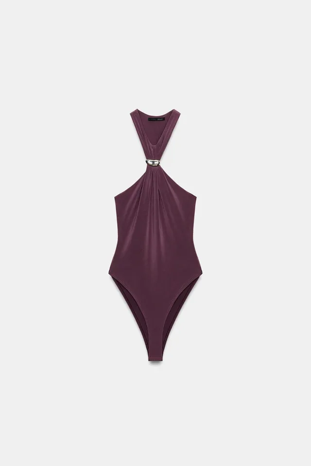GATHERED APPLIQUÉ BODYSUIT – image 4