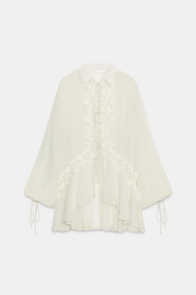 ZW COLLECTION EMBROIDERED LACE BLOUSE – image 5