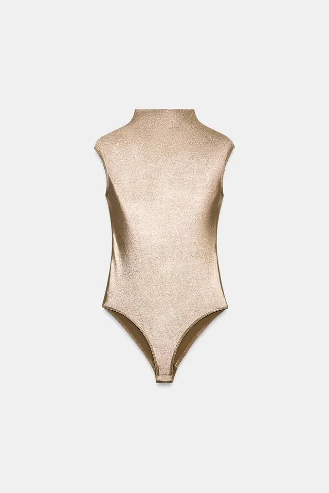 FOIL SHORT SLEEVE BODYSUIT – image 4