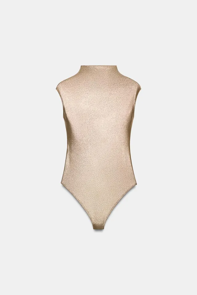 FOIL SHORT SLEEVE BODYSUIT – image 5