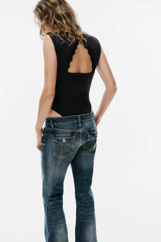 LACE-BACK CUT-OUT BODYSUIT – image 4