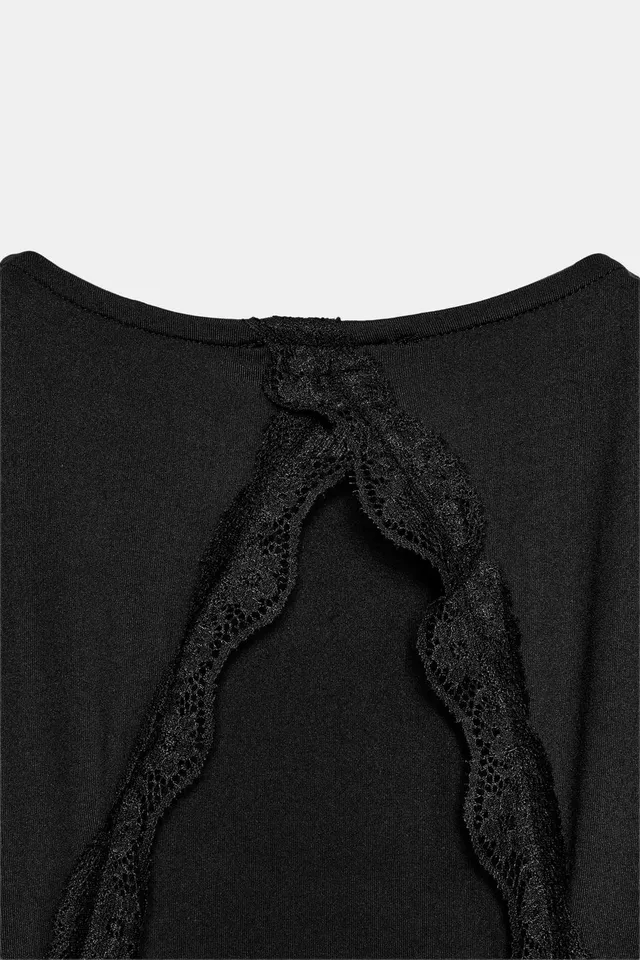 LACE-BACK CUT-OUT BODYSUIT – image 7