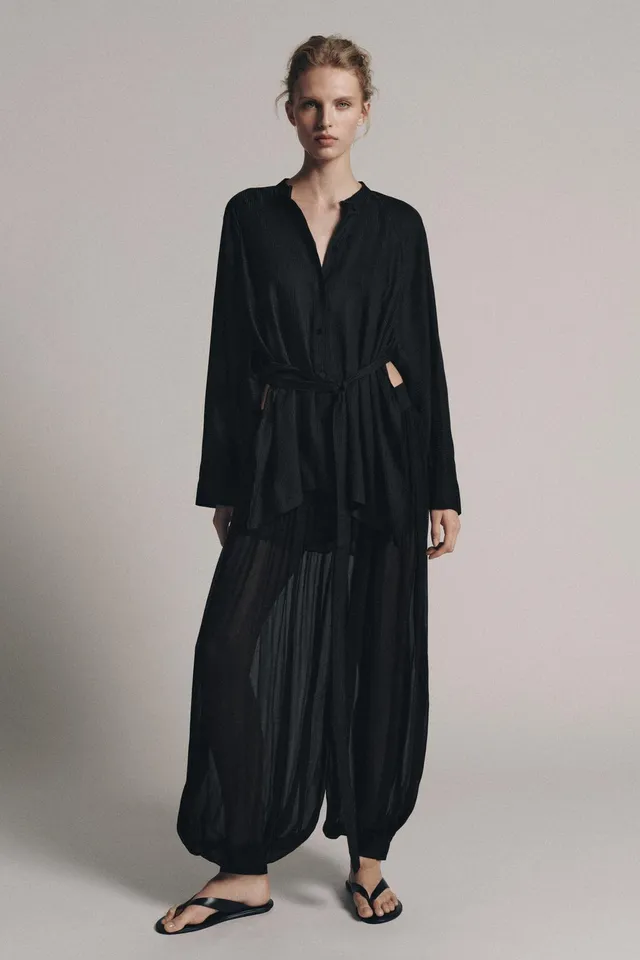 ZW COLLECTION BELTED SHIRT