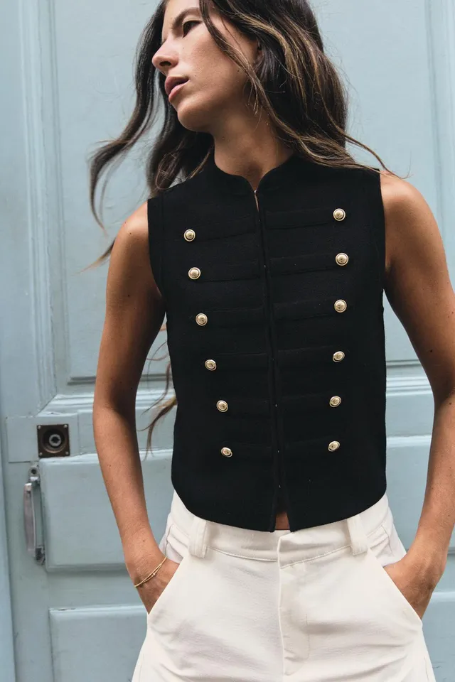 BUTTONED WAISTCOAT TOP – image 4