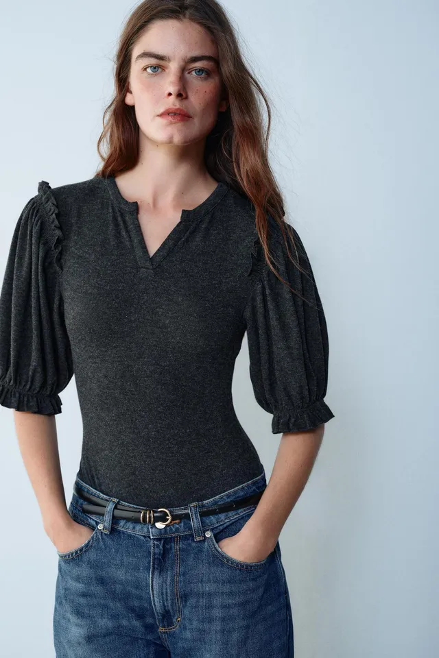 BODYSUIT WITH RUFFLES – image 2