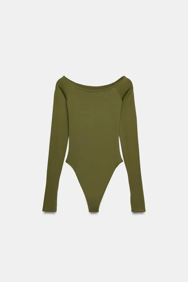 SOFT BOAT NECK BODYSUIT – image 6