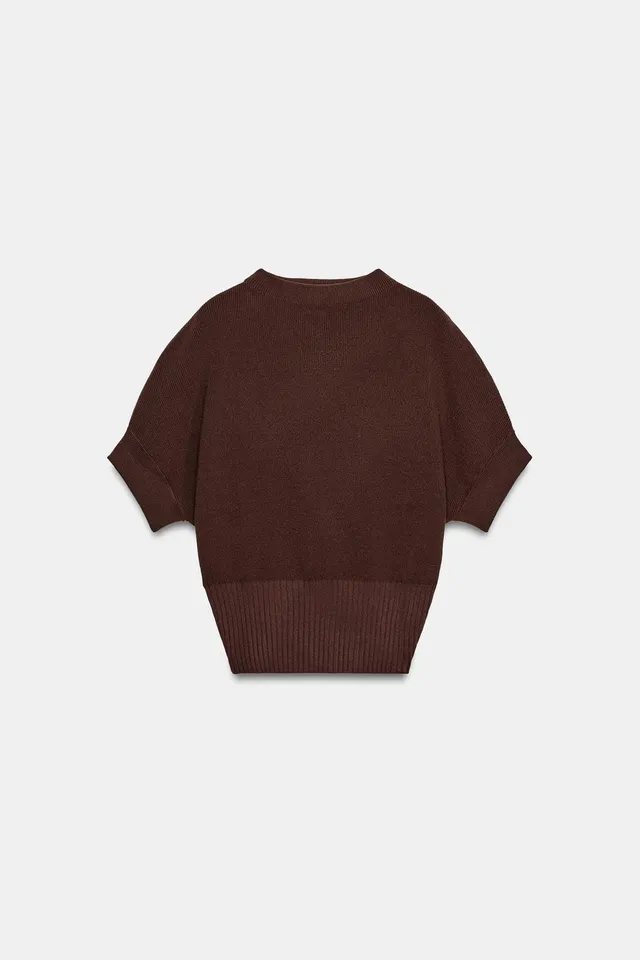 FITTED WAIST KNIT TOP – image 5