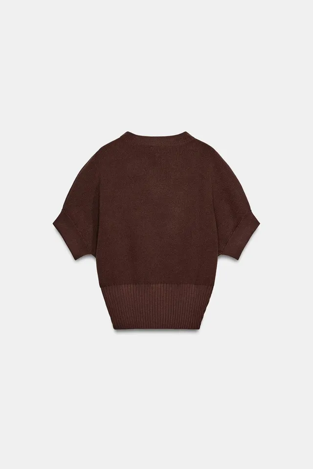 FITTED WAIST KNIT TOP – image 6