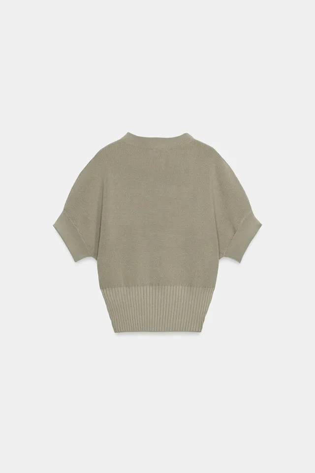 FITTED WAIST KNIT TOP – image 6