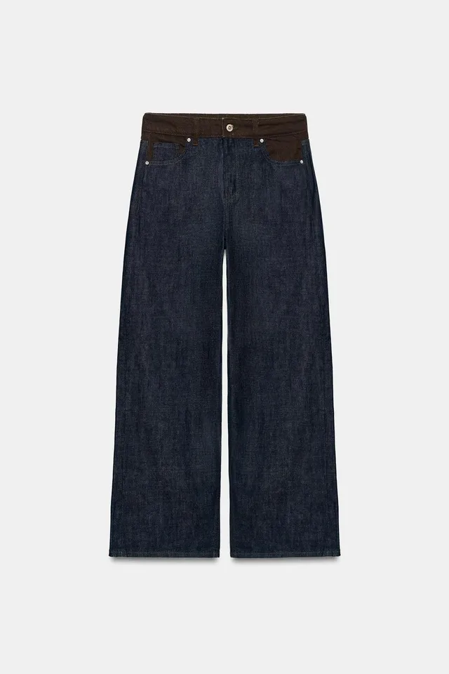 JEANS Z1975 BARREL HIGH-WAIST MIXED FABRIC – image 4
