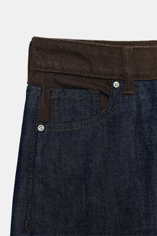 JEANS Z1975 BARREL HIGH-WAIST MIXED FABRIC – image 6
