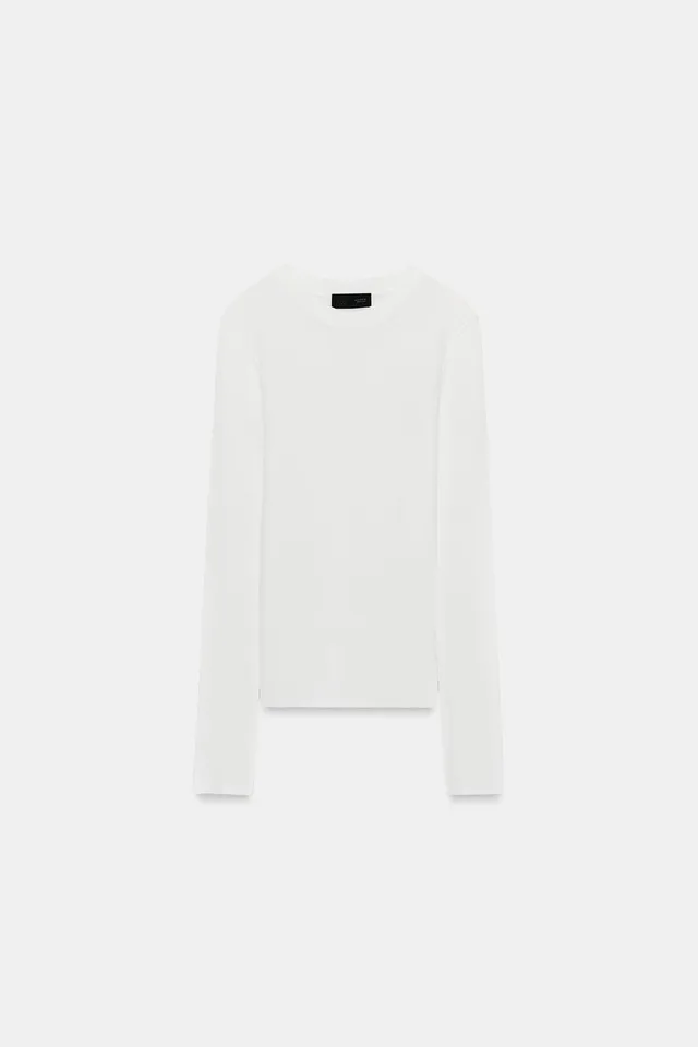 SEMI-SHEER KNIT TOP – image 6