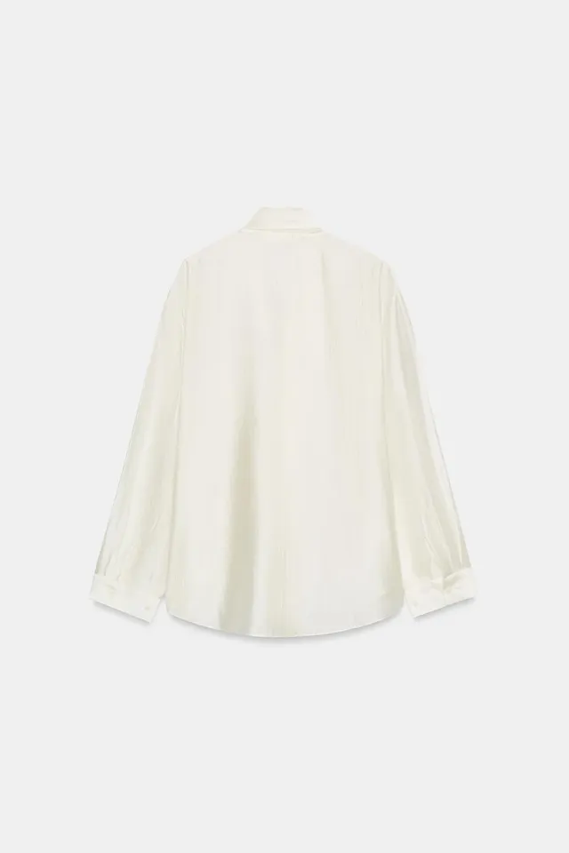 ZW COLLECTION SATIN BLOUSE WITH TIES – image 7