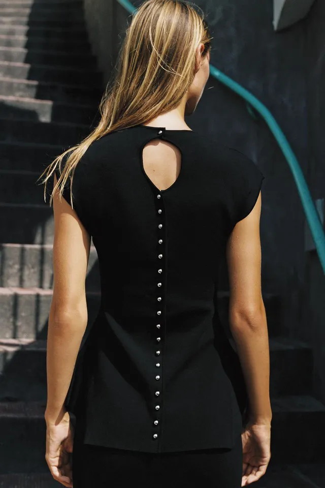 KNIT PEPLUM TOP – image 4