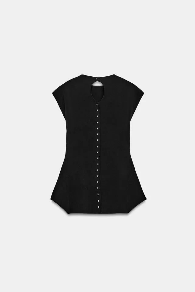 KNIT PEPLUM TOP – image 6