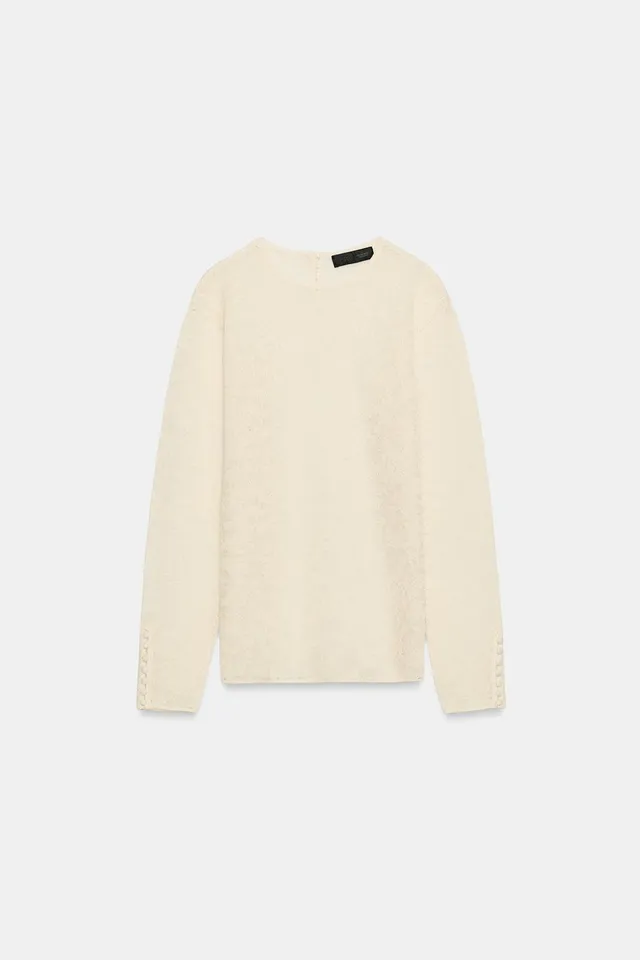 FLORAL JACQUARD KNIT TOP – image 6