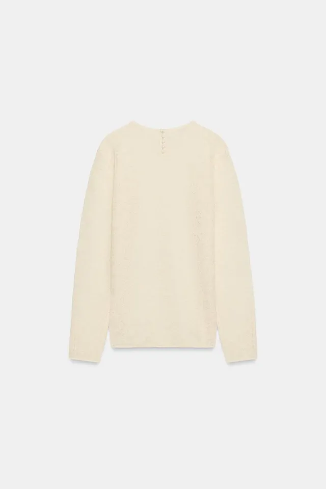 FLORAL JACQUARD KNIT TOP – image 7