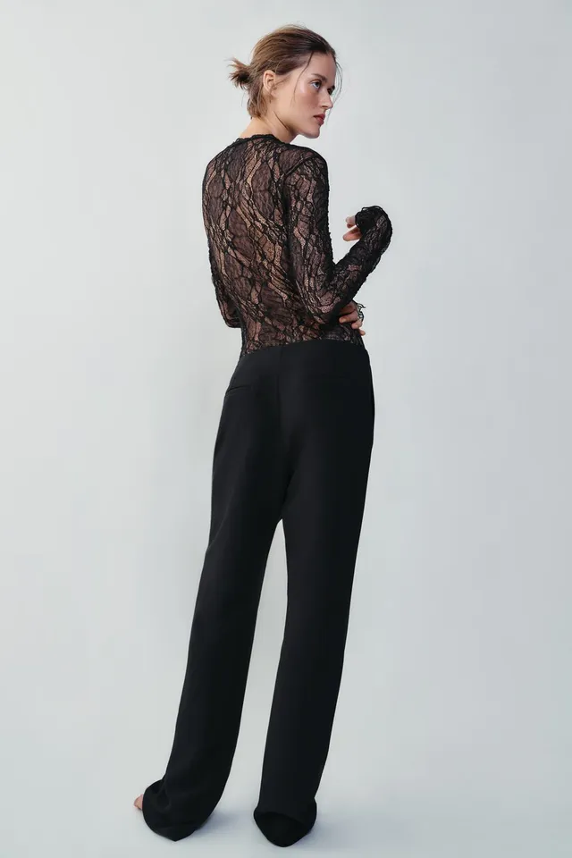 LACE BODYSUIT WITH LONG SLEEVES – image 4