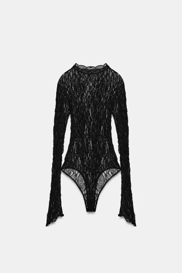 LACE BODYSUIT WITH LONG SLEEVES – image 5