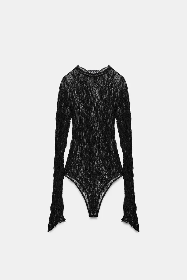 LACE BODYSUIT WITH LONG SLEEVES – image 6