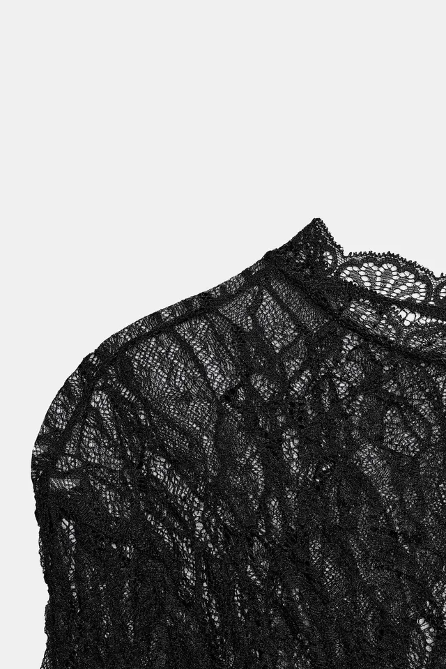 LACE BODYSUIT WITH LONG SLEEVES – image 7