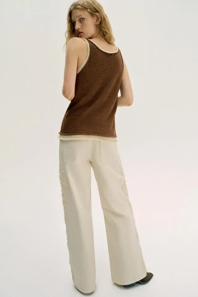 KNIT TOP WITH CONTRAST DETAILING – image 4