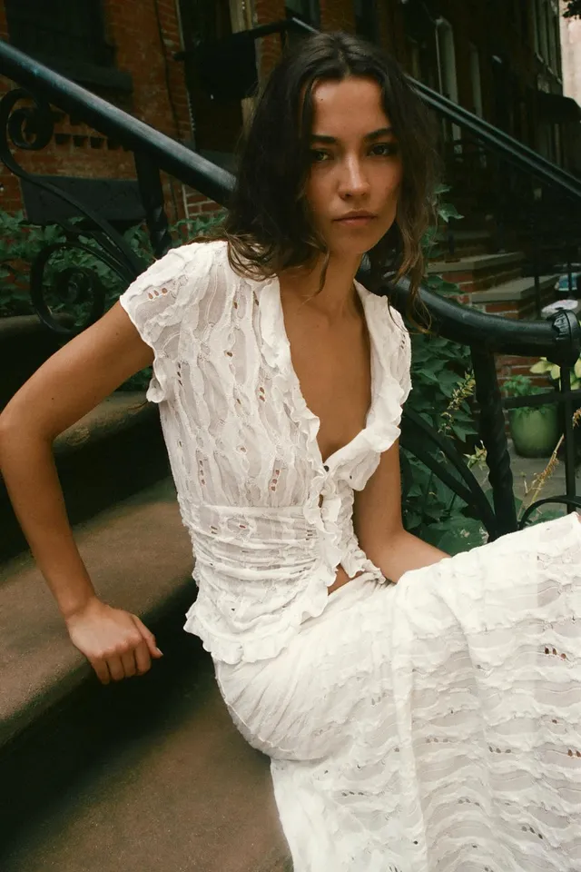 CUTOUT RUFFLED BLOUSE – image 5