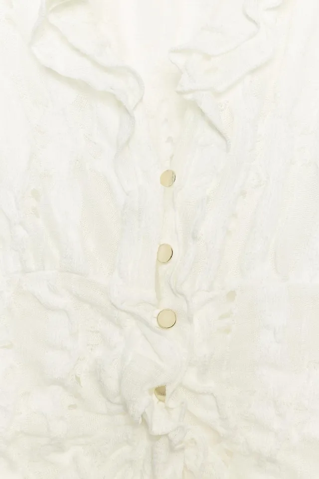 CUTOUT RUFFLED BLOUSE – image 8