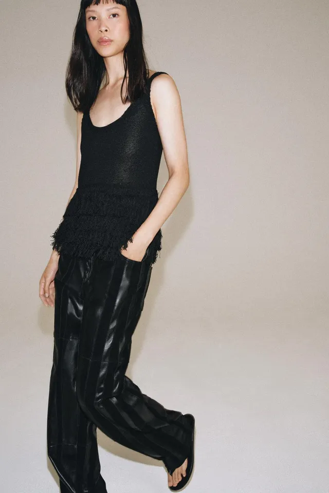 FRINGED KNIT TOP – image 2