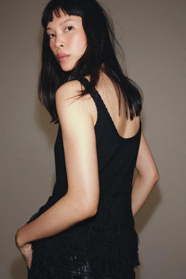 FRINGED KNIT TOP – image 4