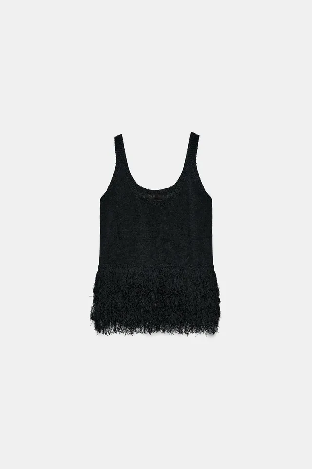 FRINGED KNIT TOP – image 5